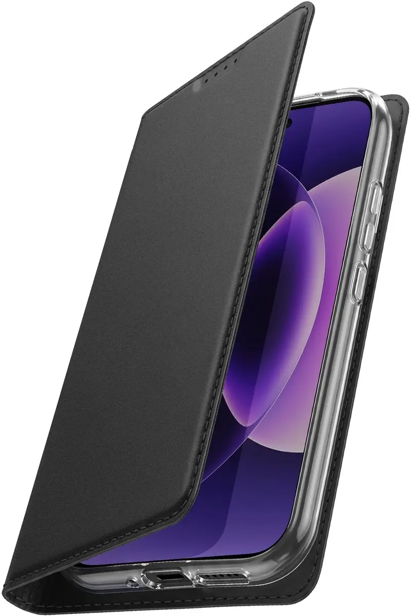 Dux Ducis Folio Pro Portemonnee Hoesje Xiaomi 17 - Zwart