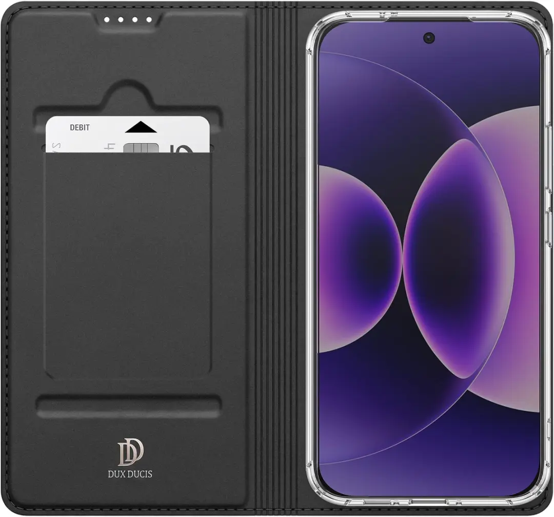 Dux Ducis Folio Pro Portemonnee Hoesje Xiaomi 17 - Zwart