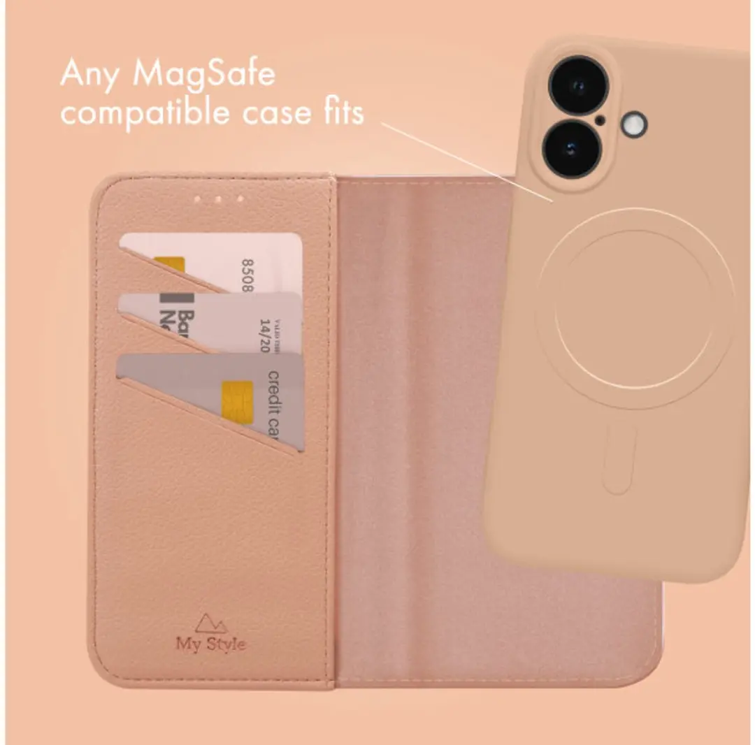 My Style Universal MagSafe Wallet - 3 Pasjes - Roze
