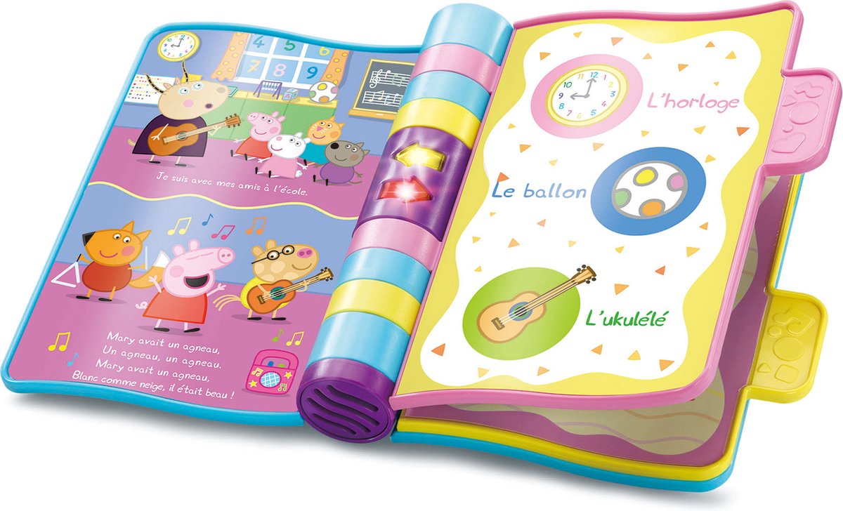 VTech Jouets Educatifs Licence PEPPA - LES PETITES COMPTINES, 0,5 jaar, Batterijen vereist, AAA, Kunststof, Meerkleurig