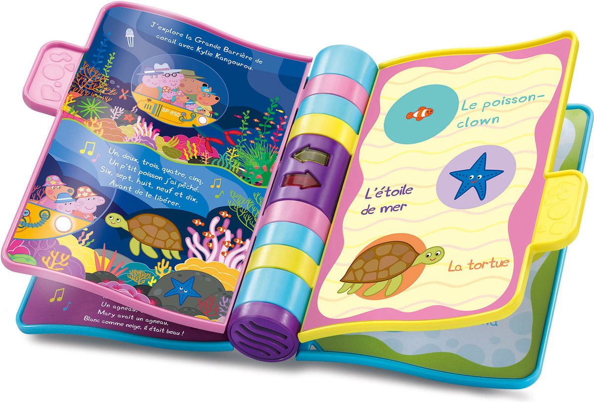 VTech Jouets Educatifs Licence PEPPA - LES PETITES COMPTINES, 0,5 jaar, Batterijen vereist, AAA, Kunststof, Meerkleurig