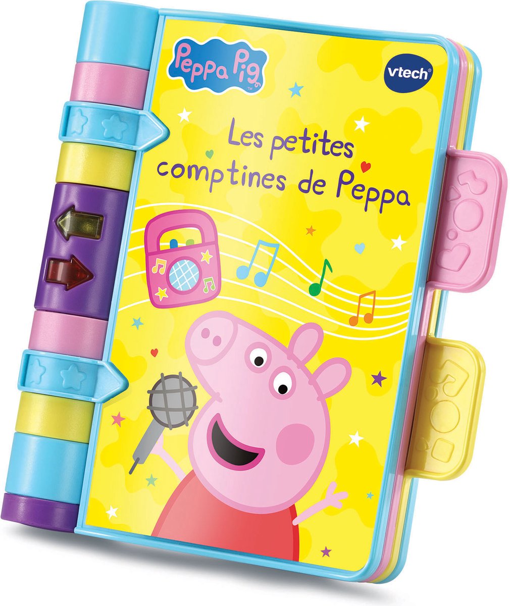 VTech Jouets Educatifs Licence PEPPA - LES PETITES COMPTINES, 0,5 jaar, Batterijen vereist, AAA, Kunststof, Meerkleurig