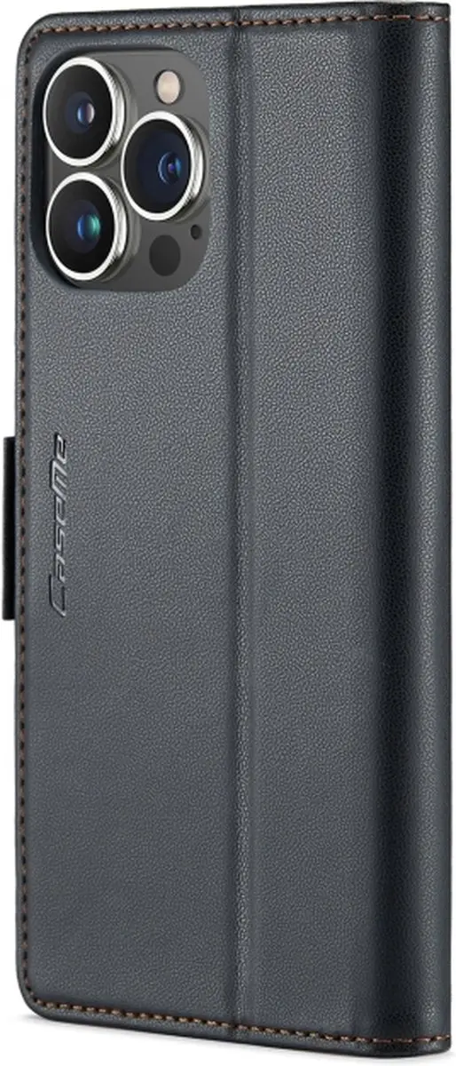 Caseme Wallet Case iPhone 15 Pro RFID - Zwart