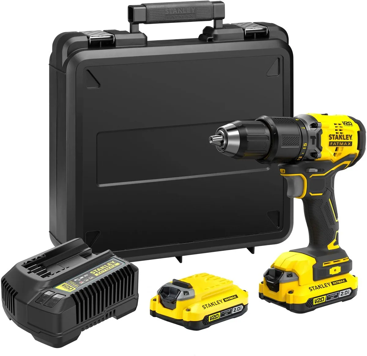 Stanley FatMax V20 SFMCD715D2K-QW Schroef-/klopboormachine