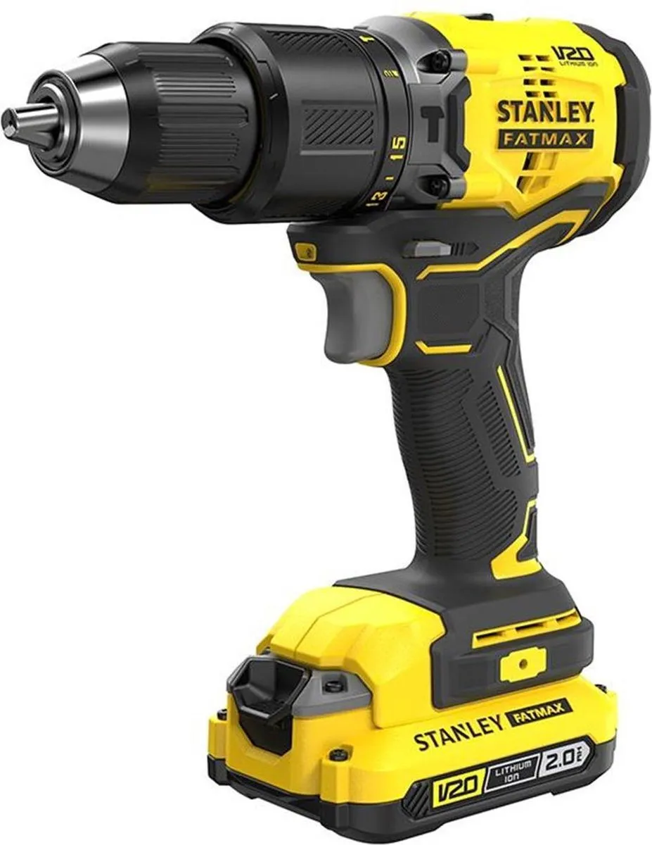 Stanley FatMax V20 SFMCD715D2K-QW Schroef-/klopboormachine - 2x 2.0Ah accu