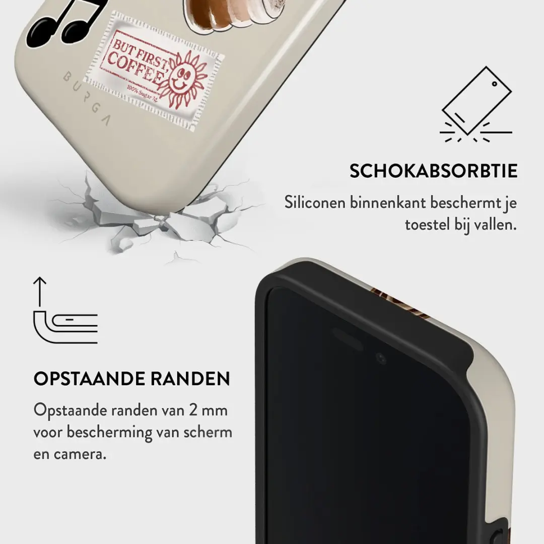 Burga Tough MagSafe Case iPhone 16 - Oat Milk Please