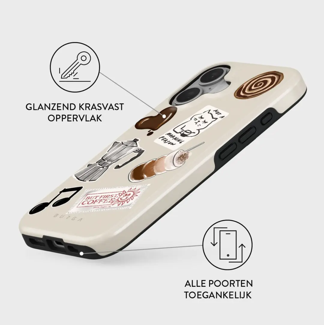 Burga Tough MagSafe Case iPhone 16 - Oat Milk Please