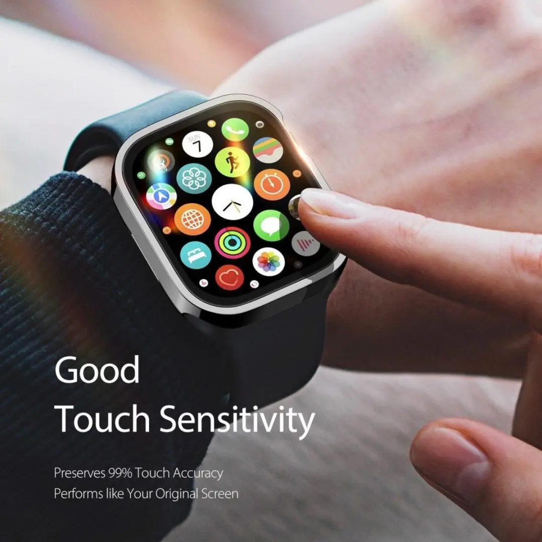 Dux Ducis Hamo Hoesje Apple Watch 44mm - Zwart