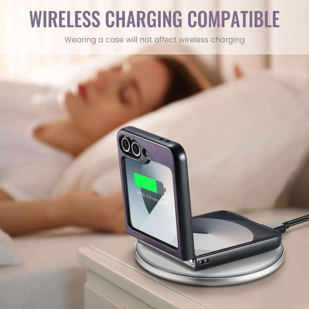 CaseMe Basic Flip Case Samsung Galaxy Z Flip 6/7 FE - Paars