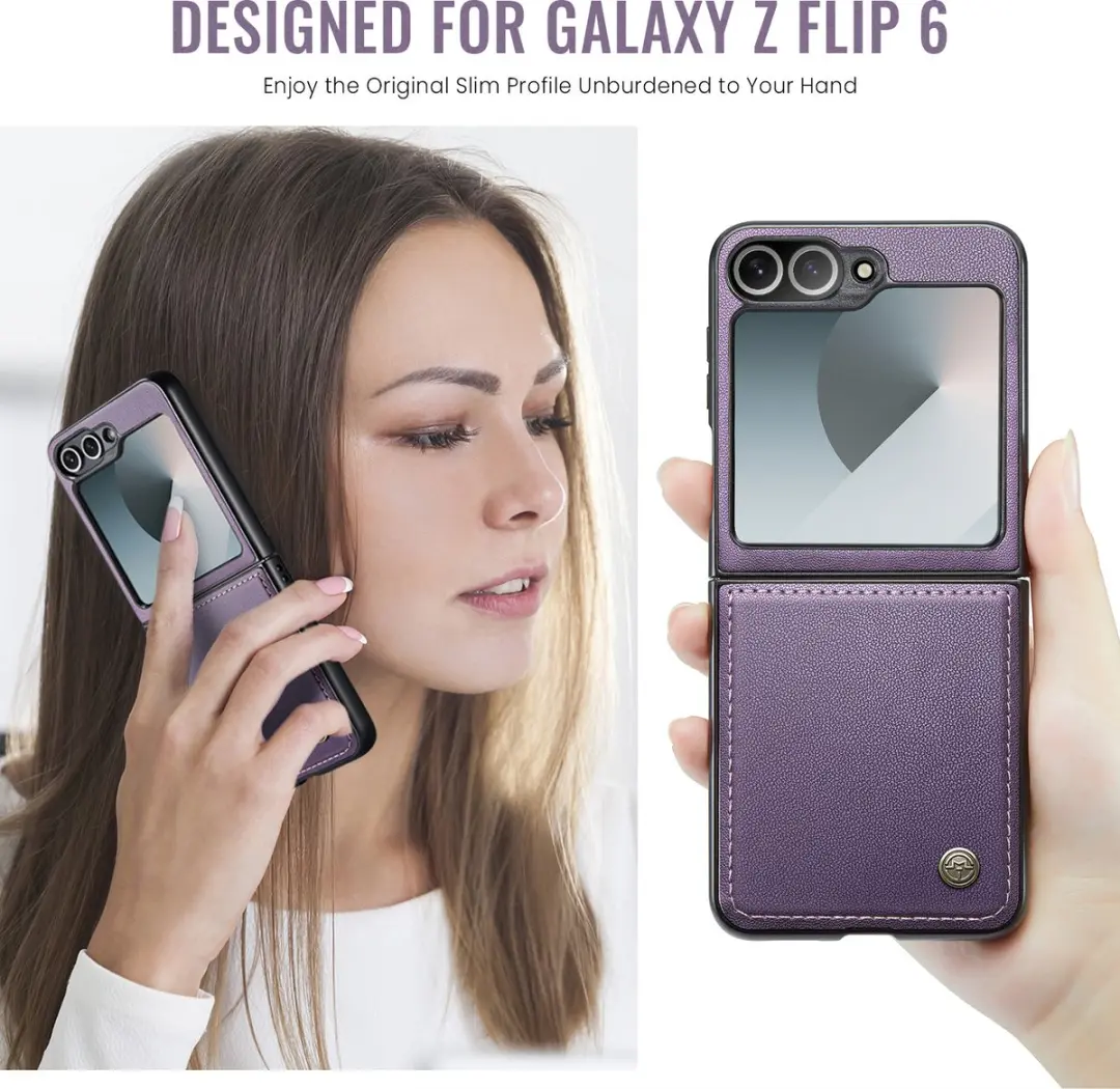 CaseMe Basic Flip Case Samsung Galaxy Z Flip 6/7 FE - Paars