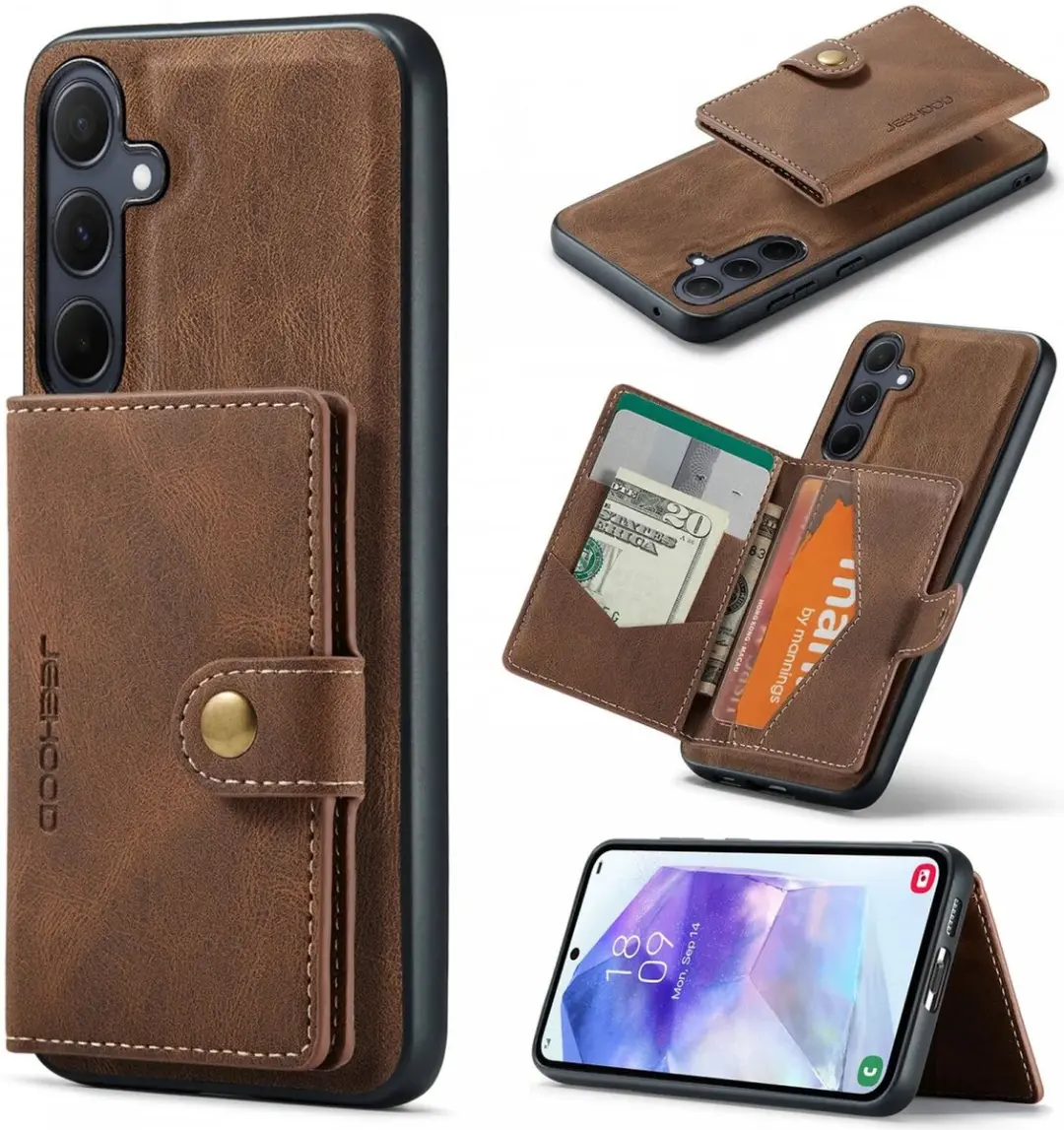 Caseme JH-01 Hoesje Samsung Galaxy A55 - Bruin