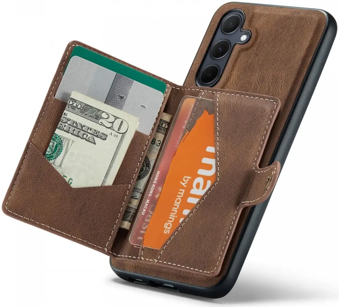Caseme JH-01 Hoesje Samsung Galaxy A55 - Bruin