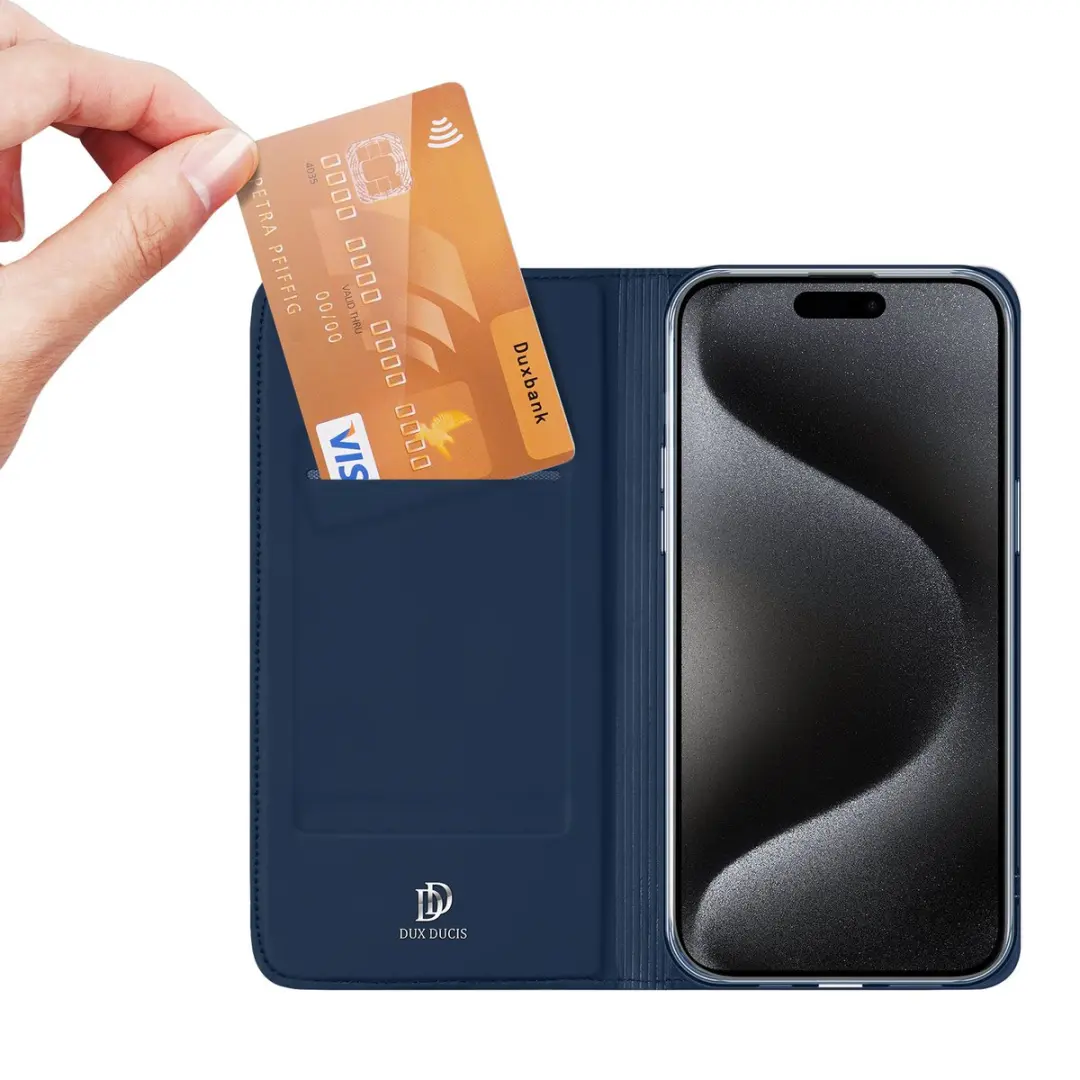 Dux Ducis iPhone 15 Pro Hoesje - Donkerblauw