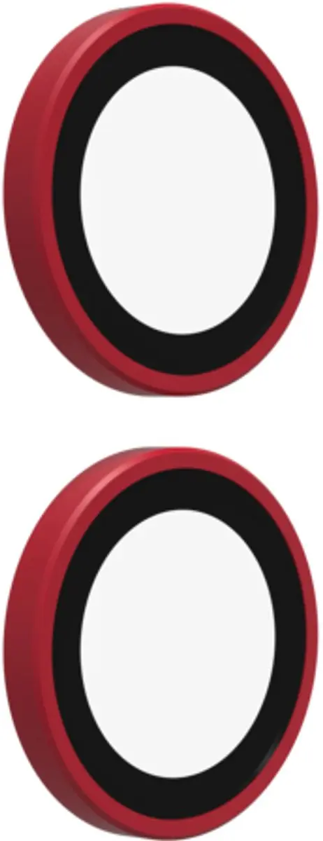 ZAGG Glass Elite Camera Rings iPhone 16/16 Plus/17 - Rood