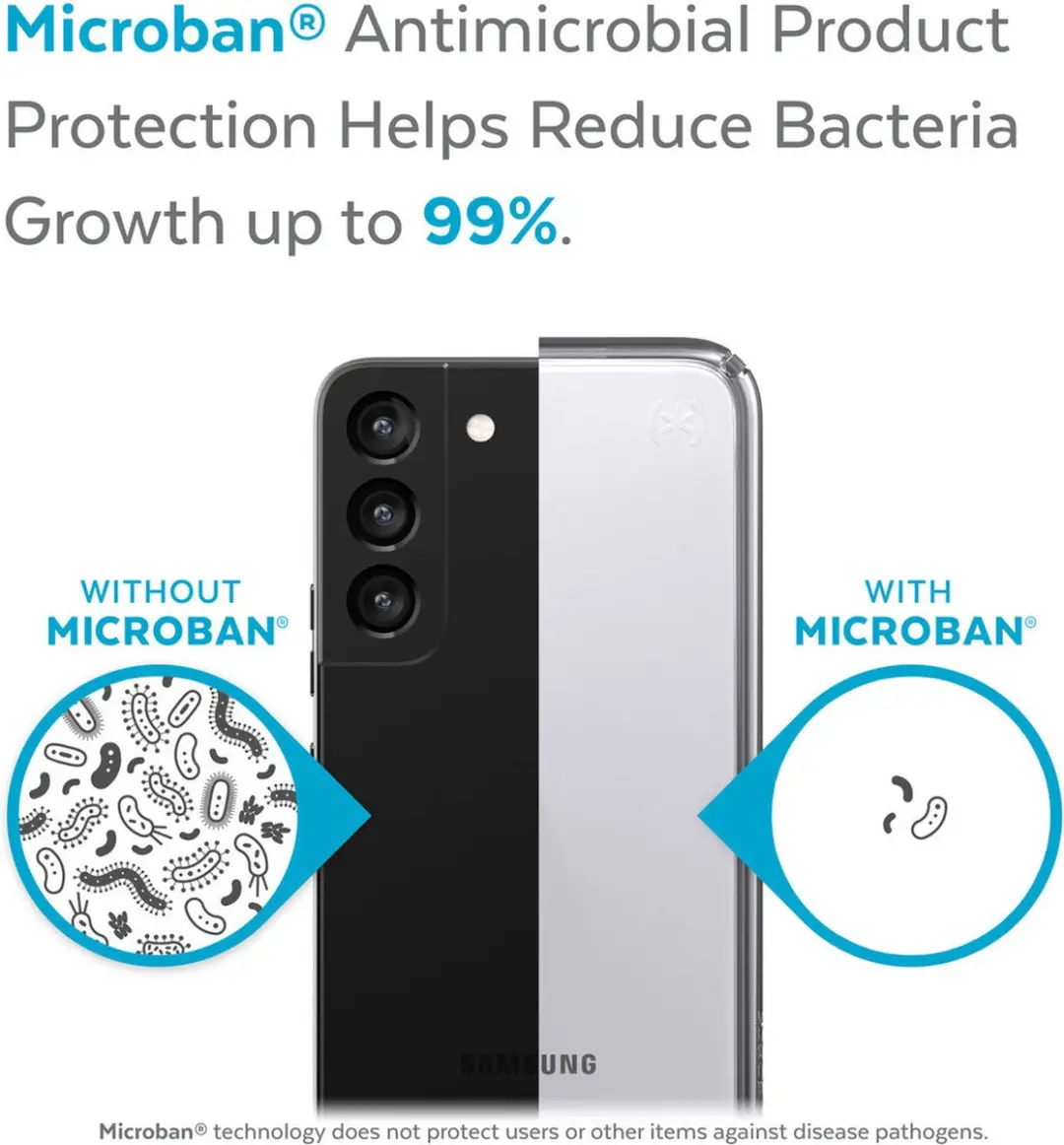 Speck Presidio Perfect Clear Hoesje - Samsung Galaxy S22 Plus - Transparant