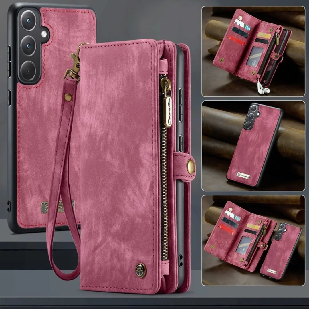 Caseme 008 Book Case & Portemonnee - Samsung Galaxy A36 - Pink