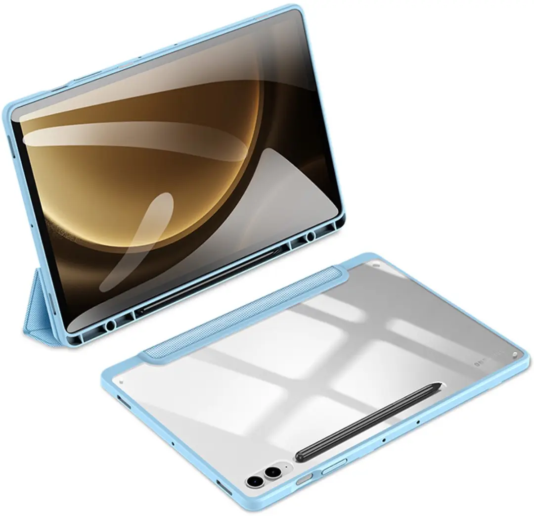 Dux Ducis Tablethoes Samsung Galaxy Tab S10 FE Plus - Blauw