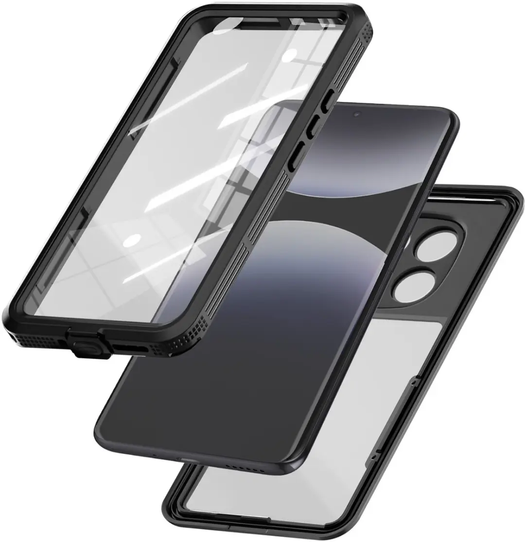 Redpepper Waterdicht Hoesje Redmi Note 14 Pro 5G IP68 - 2m - Zwart