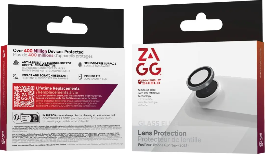 ZAGG Camera Protector iPhone Air Glass Elite - Zilver