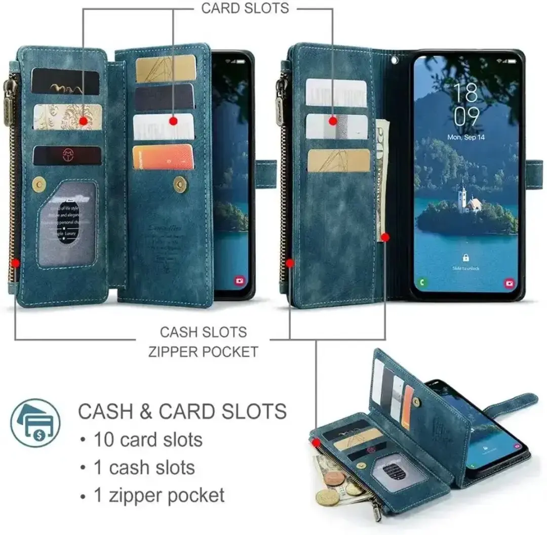 Caseme C30 Hoesje Samsung Galaxy A56 - Blauw