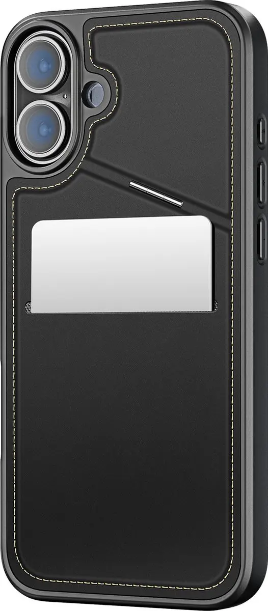 Dux Ducis Rafi Series Hoesje iPhone 16 Plus - Zwart - Back Cover met Stand