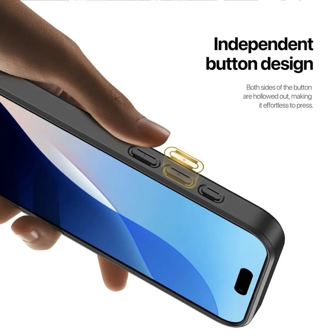 Dux Ducis Rafi Series Hoesje iPhone 16 Plus - Zwart - Back Cover met Stand