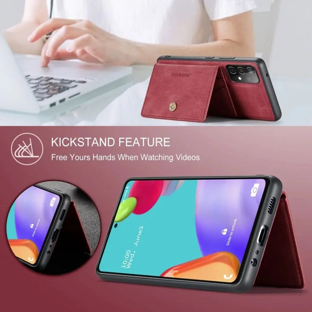 Caseme JH-01 Hoesje Samsung Galaxy A33 - Rood