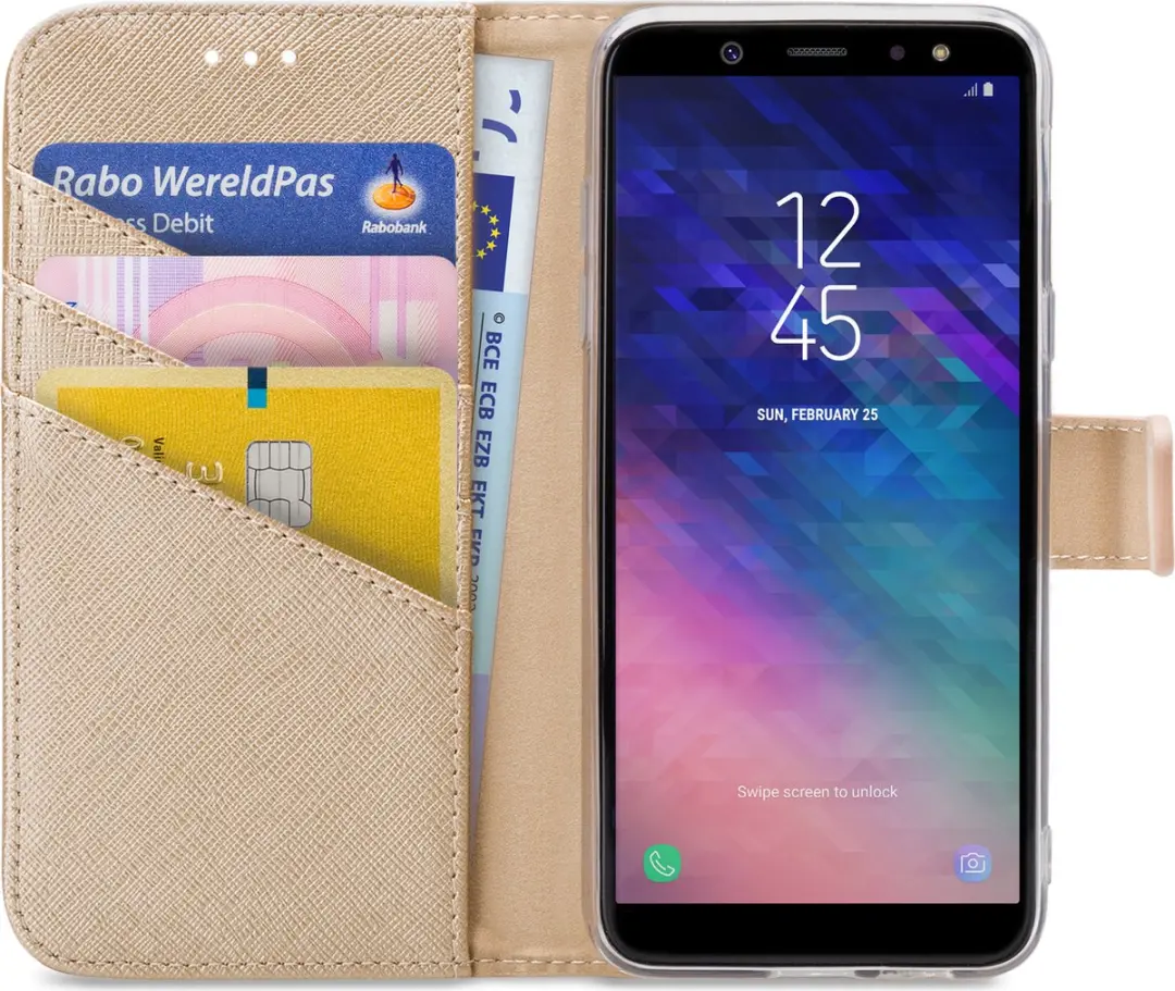 My Style MSFWLT1058 Telefoonhoesje Samsung Galaxy A6 2018 - Goud
