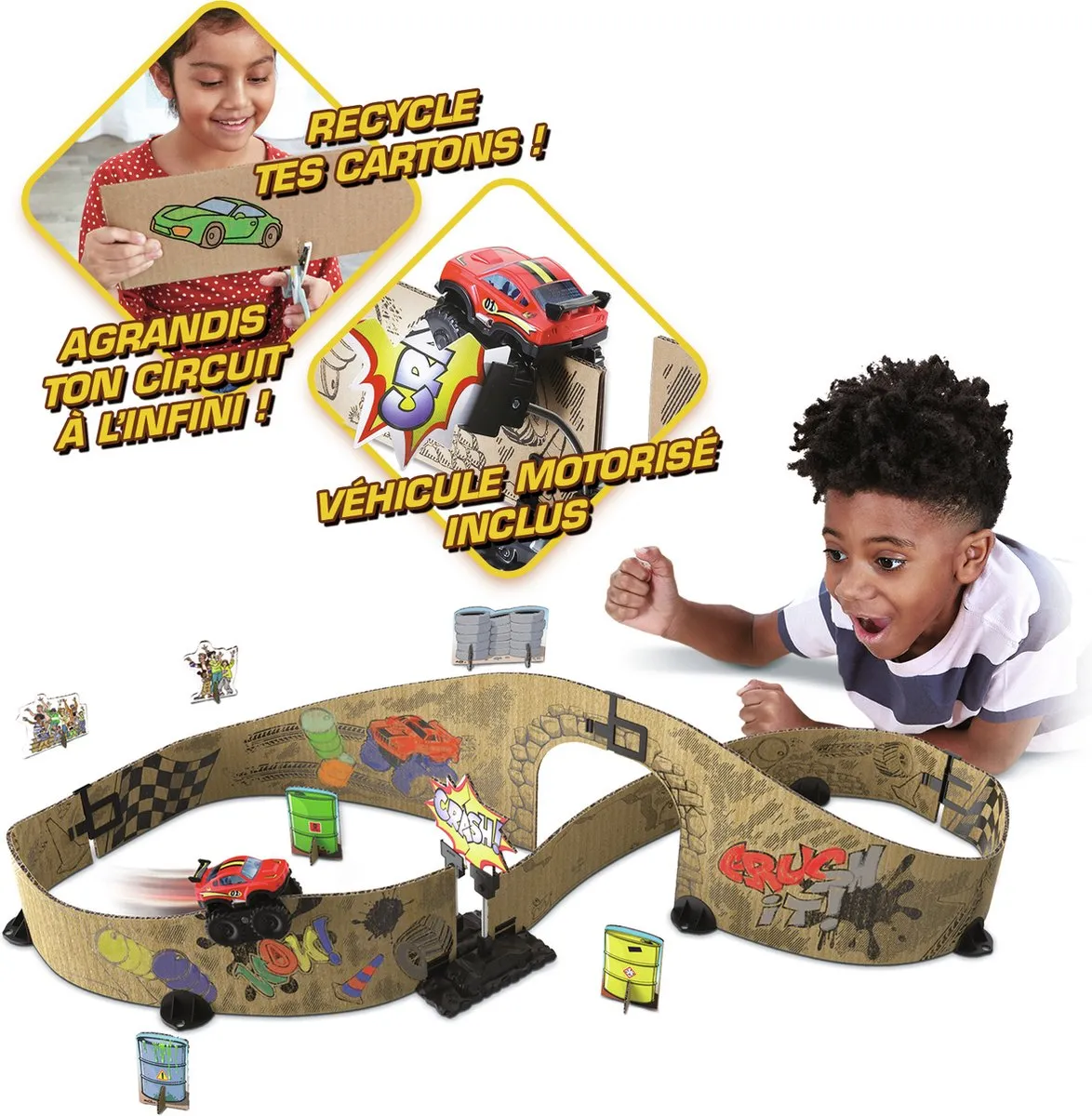 VTech Car-Board Racers MONSTER 80-563905 - Roze