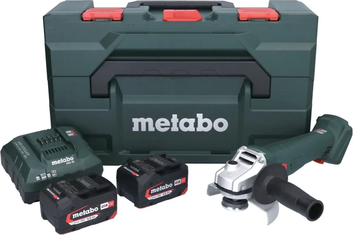 Metabo Accu Haakse Slijper W 18 7-125 - 2x Accu