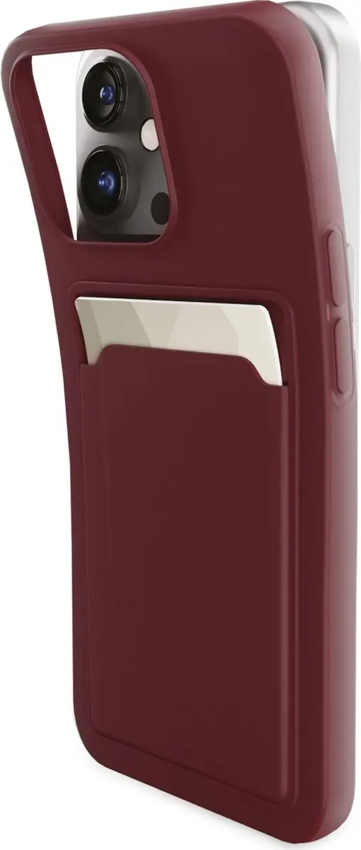 Mobilize Rubber Gelly Card Hoesje Samsung Galaxy A35 - Bordeaux - MOB-GCCMBO-GALA355G