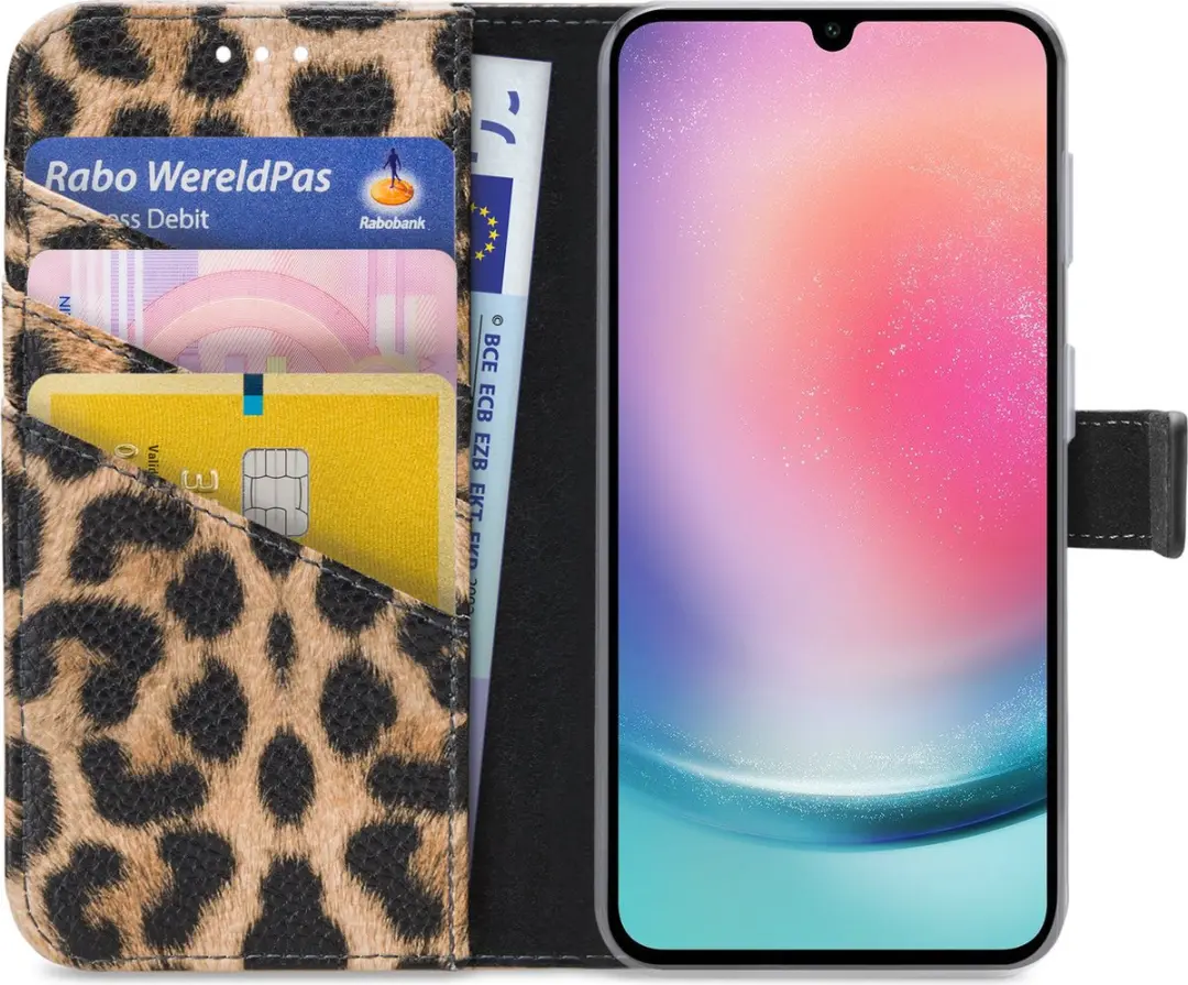 My Style MSFWLT1505 Telefoonhoesje Samsung Galaxy A24 - Leopard