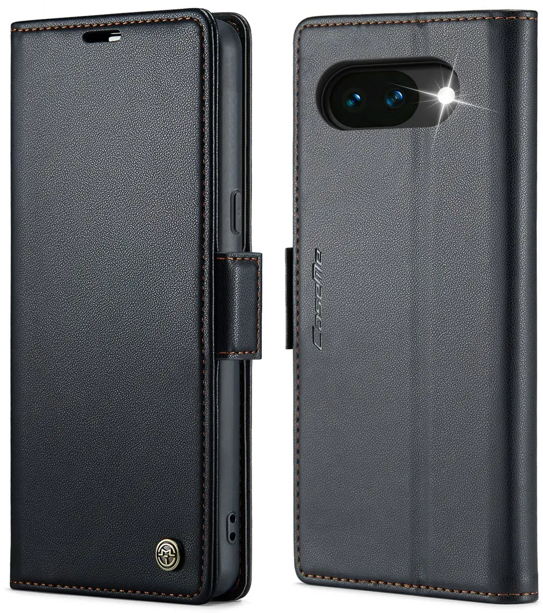 Caseme Wallet Case Google Pixel 10a - RFID & Magneetsluiting - Zwart