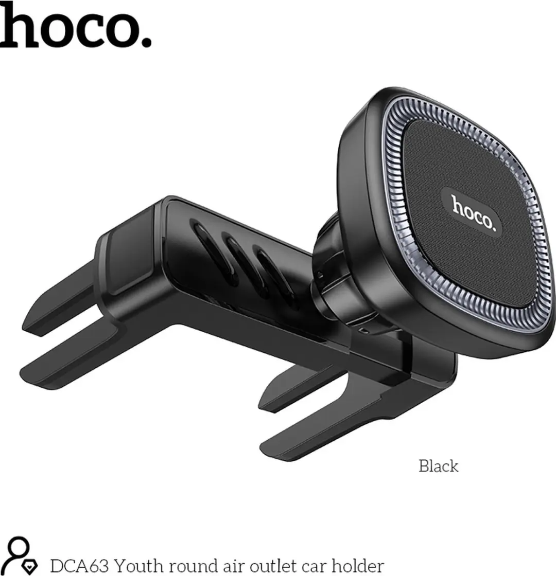 Hoco Super Magnetische Telefoonhouder - Auto Ventilatie - 7 Inch - Zwart