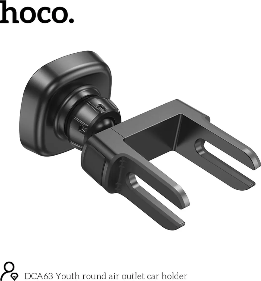 Hoco Super Magnetische Telefoonhouder - Auto Ventilatie - 7 Inch - Zwart
