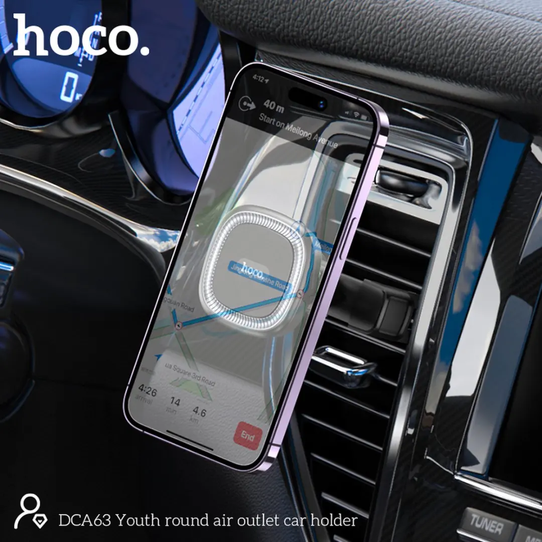 Hoco Super Magnetische Telefoonhouder - Auto Ventilatie - 7 Inch - Zwart