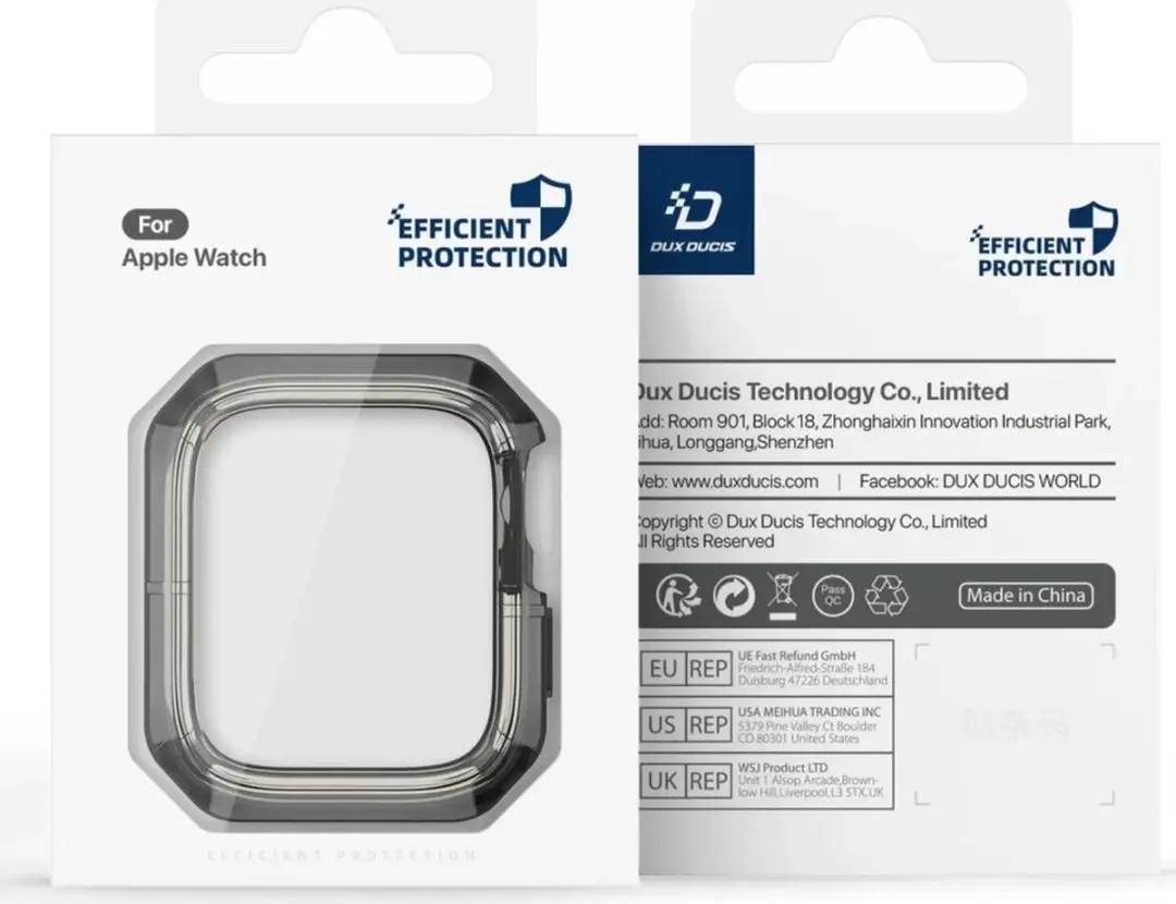 Dux Ducis Tamo Hoesje Apple Watch 10 46mm - Zwart