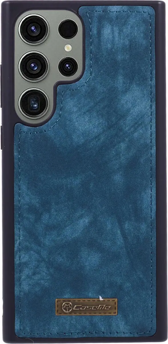 Caseme Hoesje Samsung Galaxy S23 Ultra - Blauw - 8 Pasjes