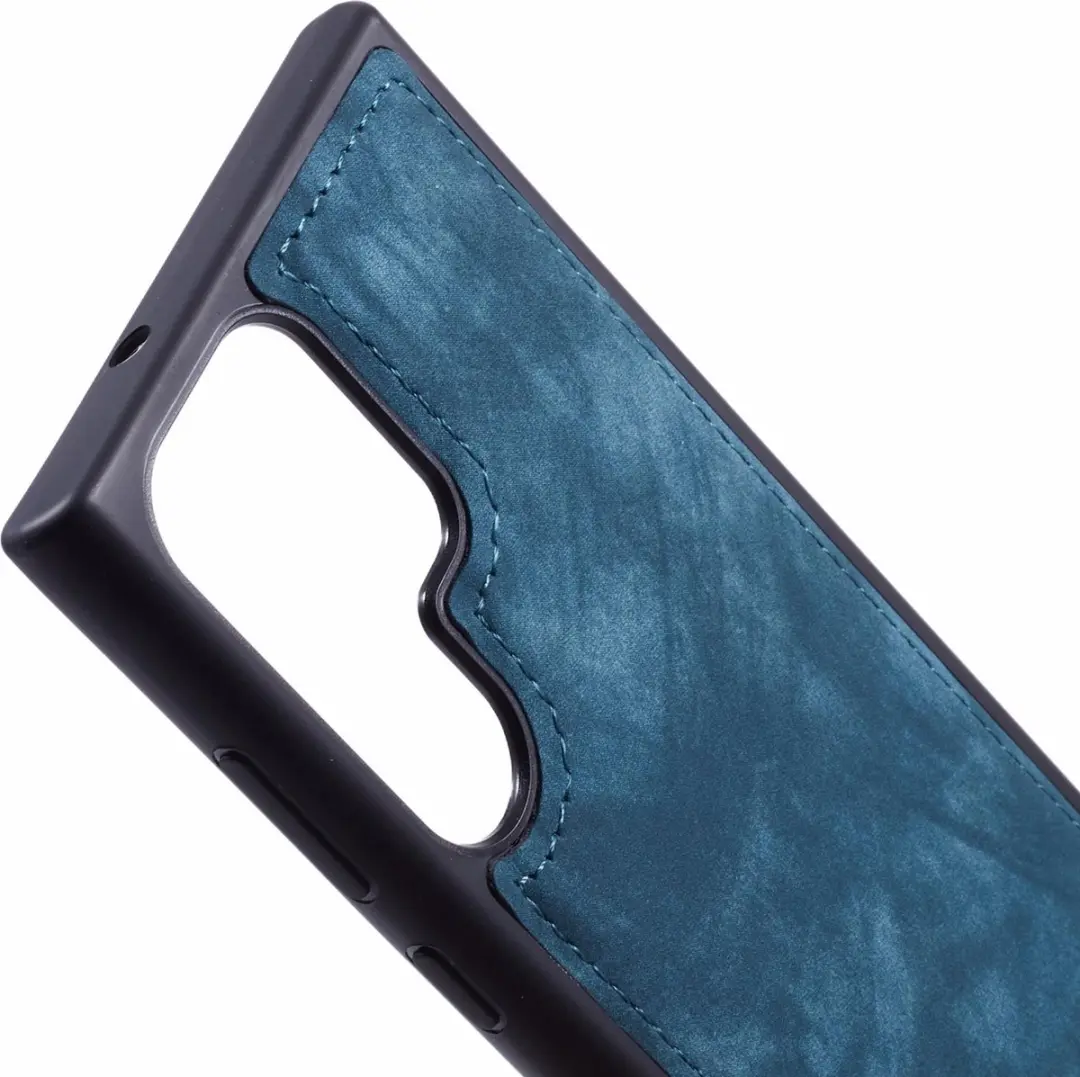 Caseme Hoesje Samsung Galaxy S23 Ultra - Blauw - 8 Pasjes