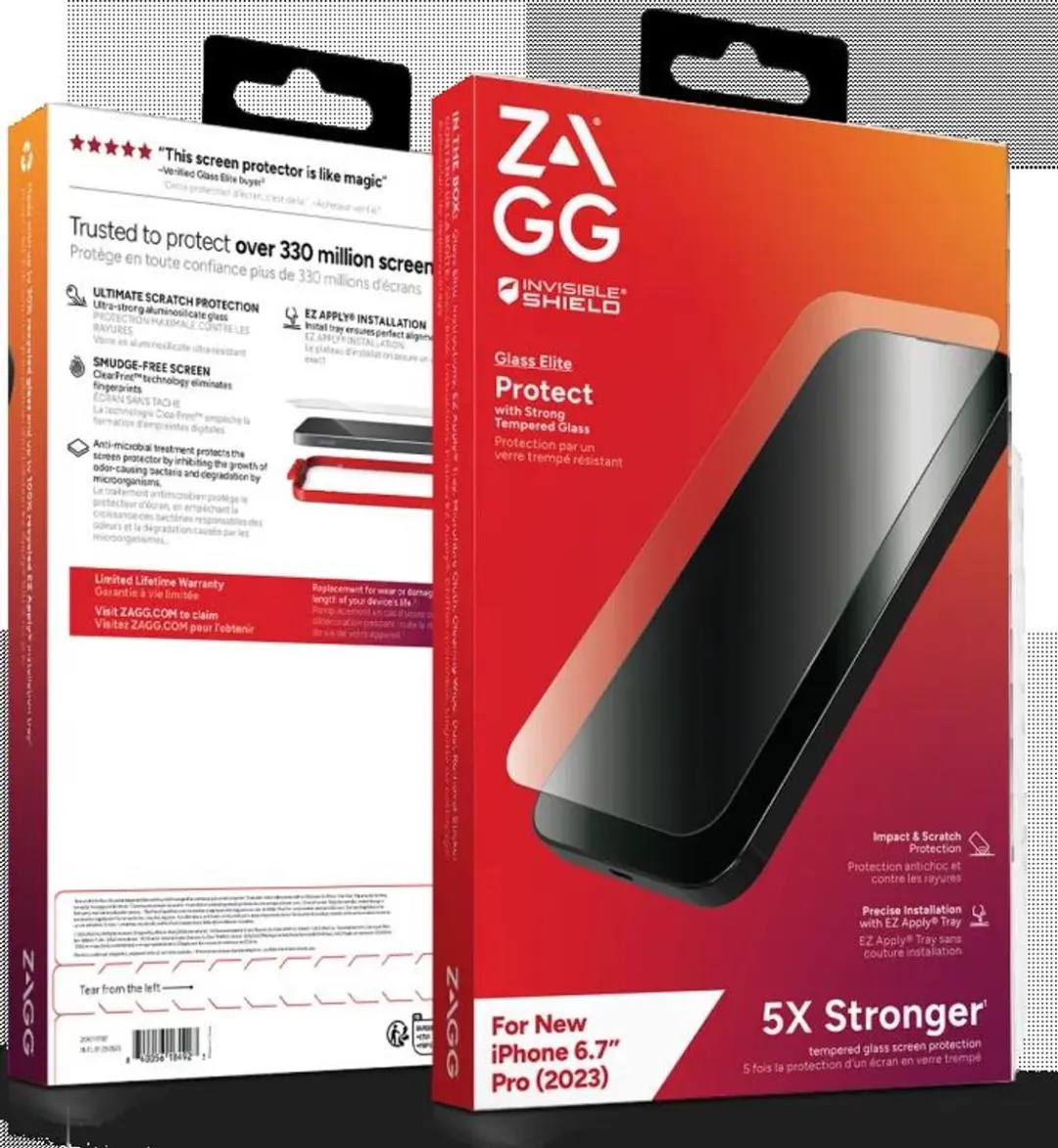 ZAGG Glass Elite iPhone 15 Pro Max Schermbeschermer