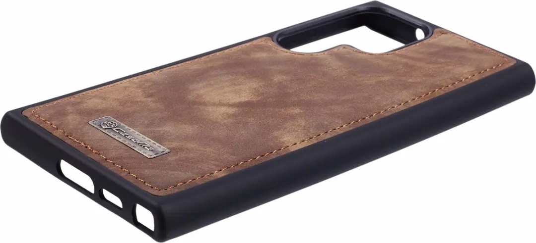 Caseme Hoesje Samsung Galaxy S23 Ultra - 8 Pasjes - Bruin