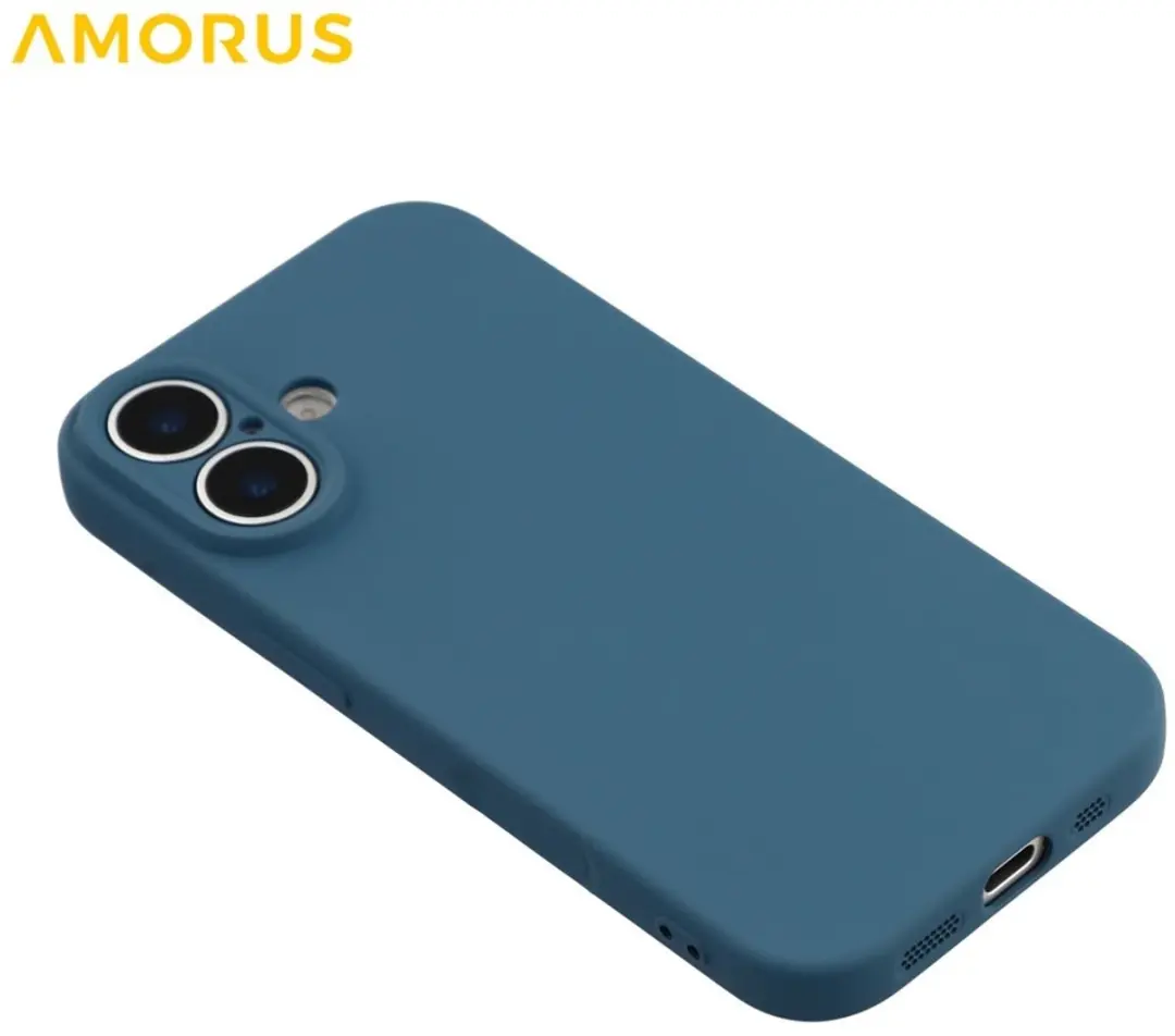 Amorus iPhone 17 Hoesje Metallic Blue