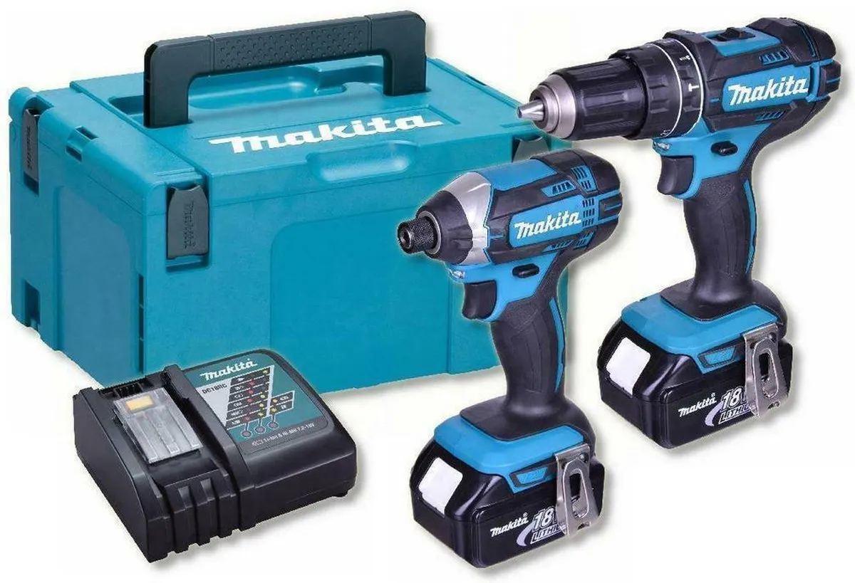 Makita DLX2131TJ Combiset 18V - 2x 5.0Ah Accu
