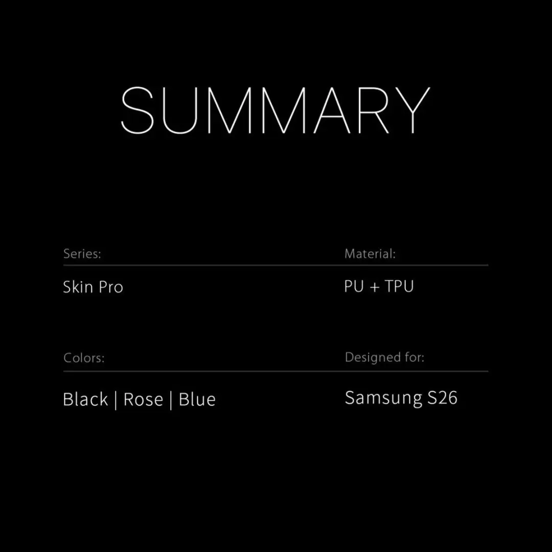 Dux Ducis Skin Pro Hoesje Samsung Galaxy S26 - Roze