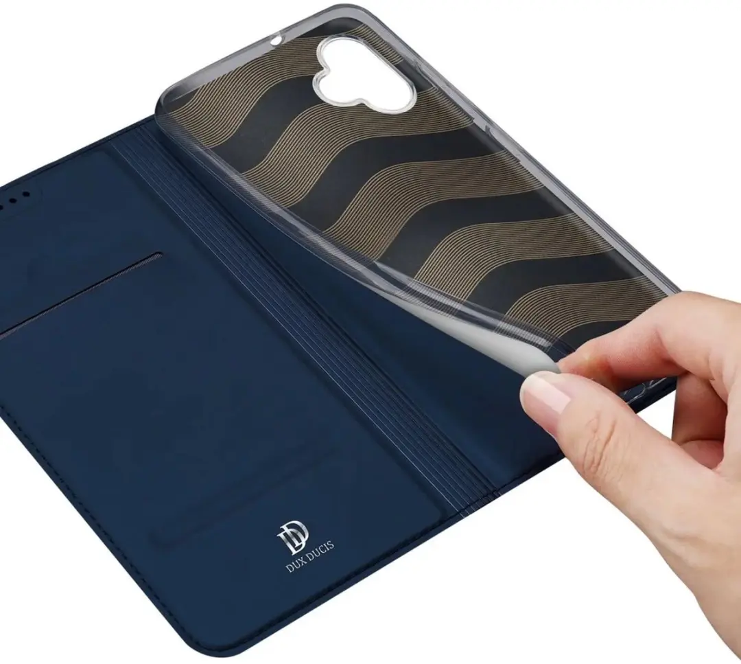 Dux Ducis Telefoonhoesje Samsung Galaxy A05 - Blauw - 2 Pasjes