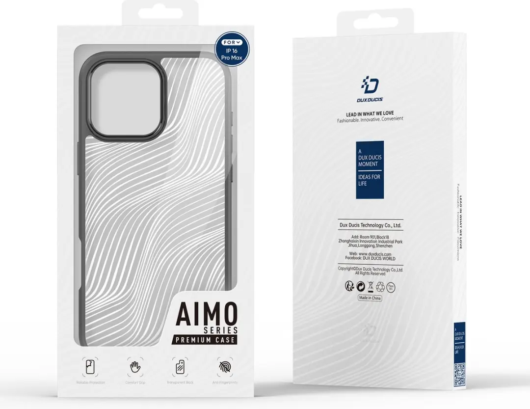Dux Ducis Aimo Series iPhone 16 Pro Max Hoesje - Zwart - afbeelding 6 van 6