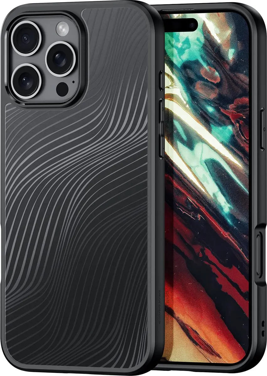 Dux Ducis Aimo Series iPhone 16 Pro Max Hoesje - Zwart