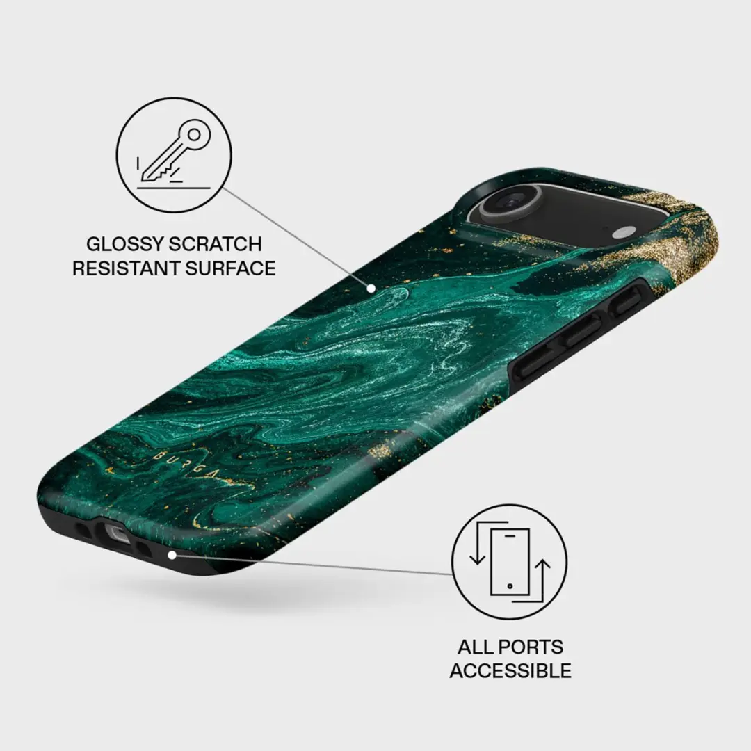 Burga Tough MagSafe Hoesje iPhone Air - Emerald Pool