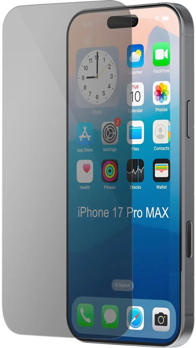 Mobiparts Privacy Screenprotector Apple iPhone 17 Pro Max