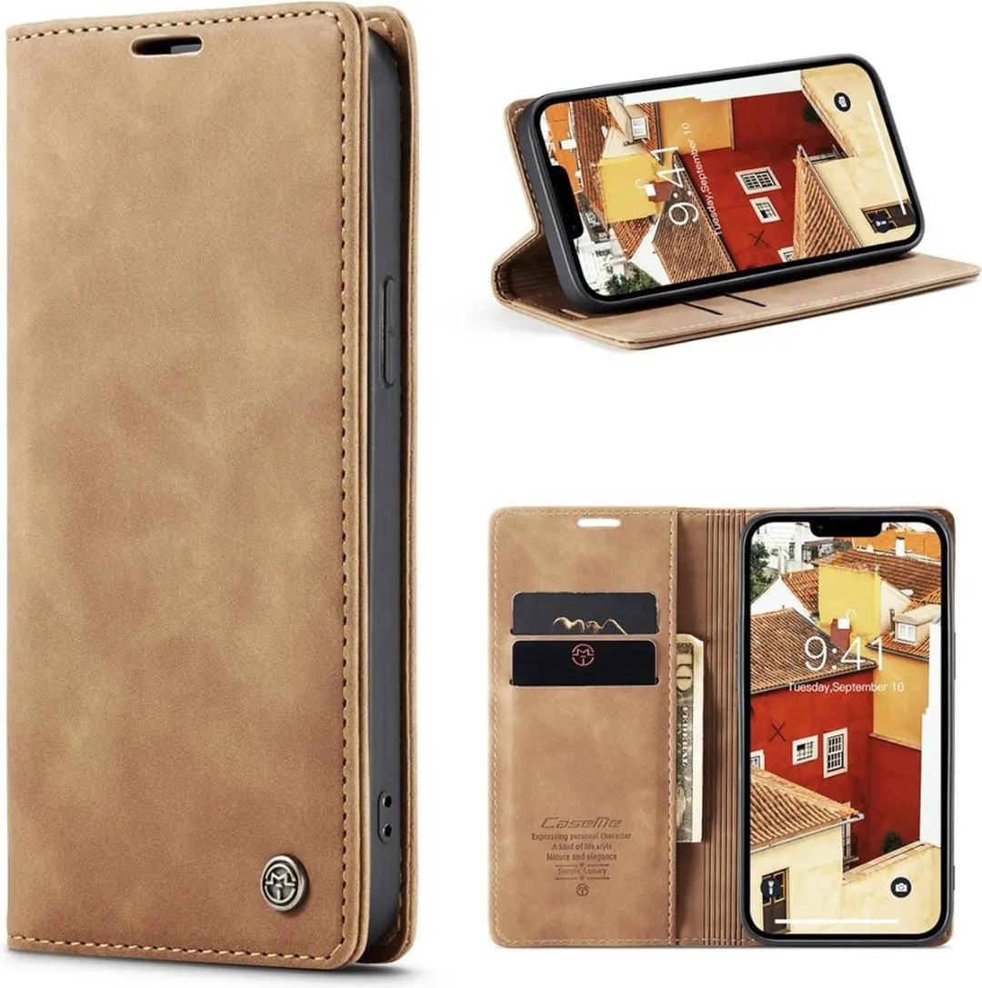Caseme 013 Book Case iPhone 15 Hoesje